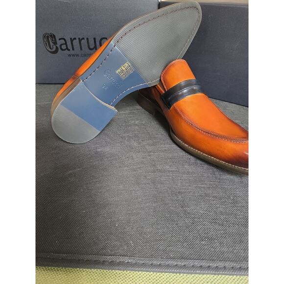 Carrucci Contrast Penny Loafer KS479-601N Cognac Men’s Size 9.5D main image 6